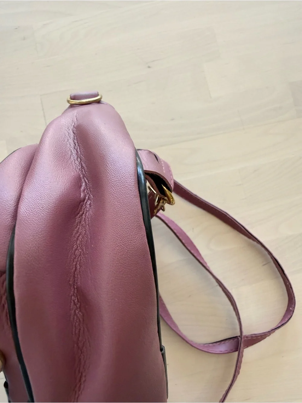 Ted Baker London Purple Polka‎ Dot Bow Crossbody Bag Adjustable Strap